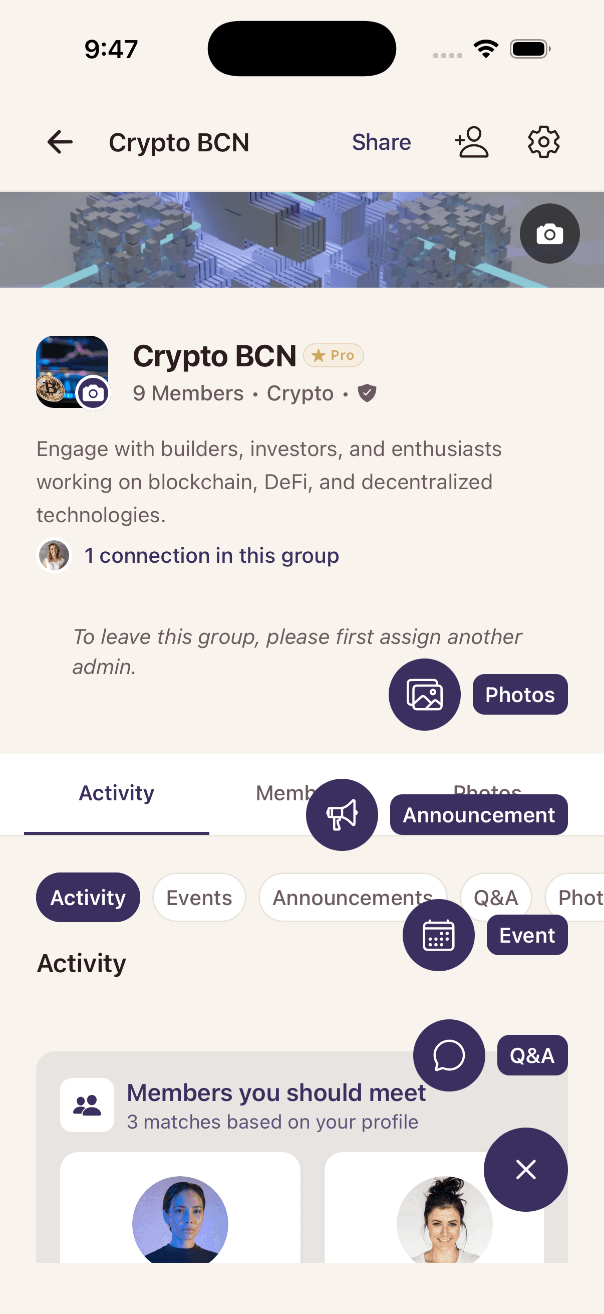 Group Management Options